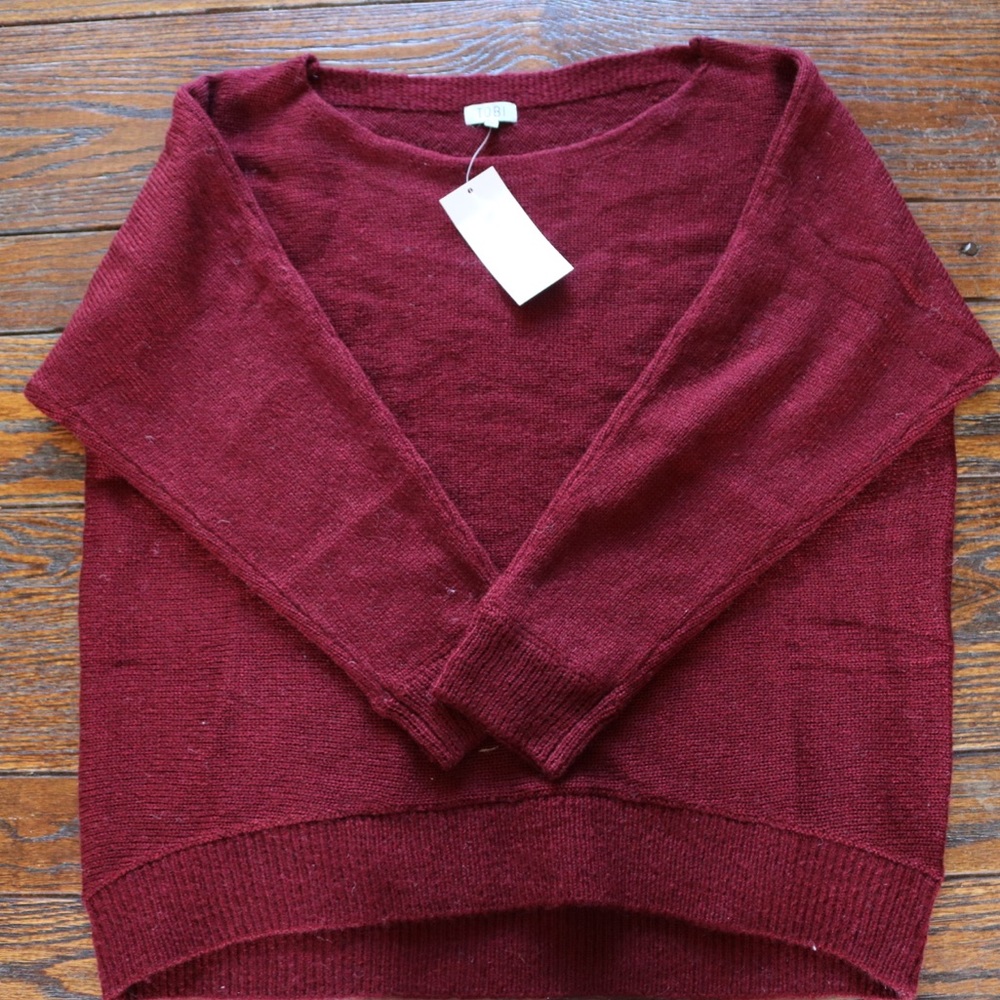 Tobi oversized burgundy sweater